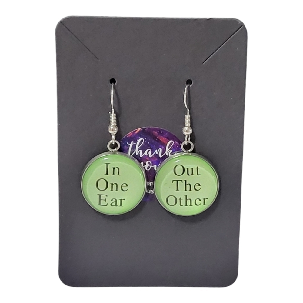 Humorous Statement Earrings - Picture 3 of 4